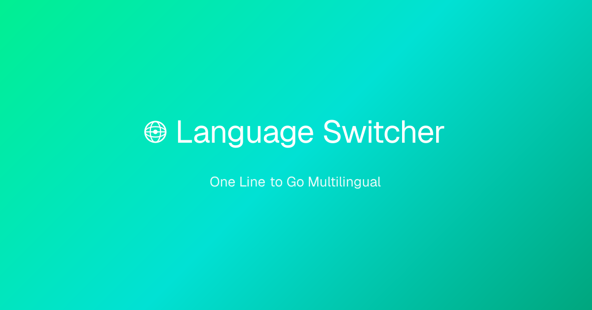 LSwitch | One Line to Go Multilingual — official preview image